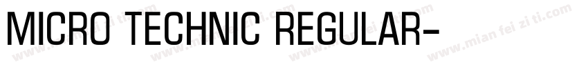 Micro Technic Regular字体转换